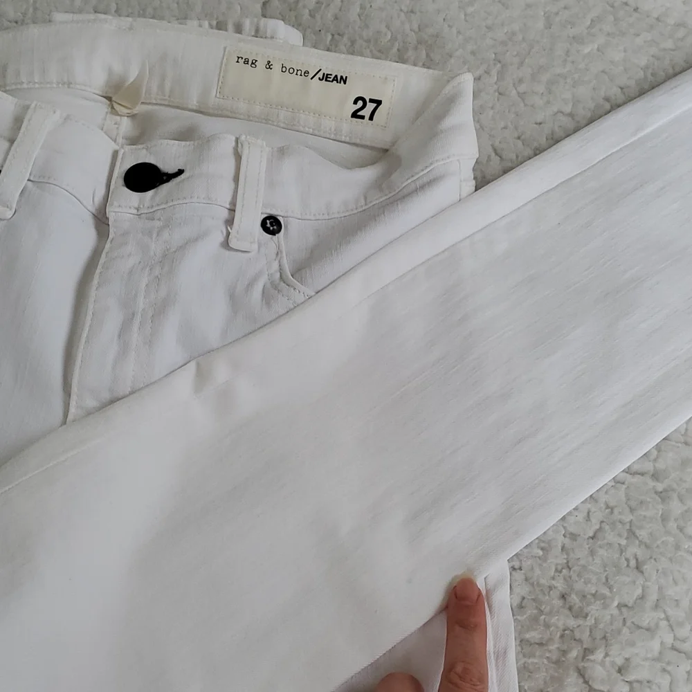 1. Rag & Bone Skinny Jeans Blanc - Picture 10 of 16